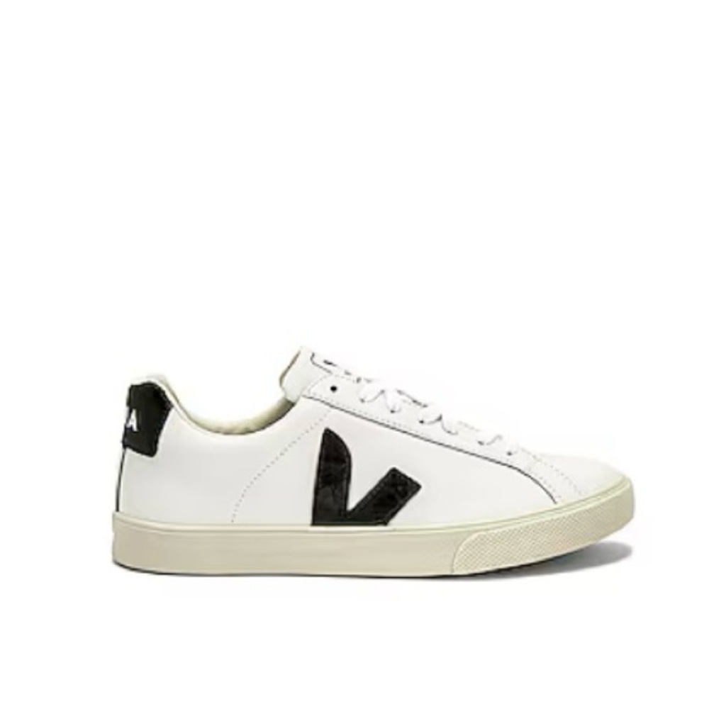 Veja White Sneakers with Black Details